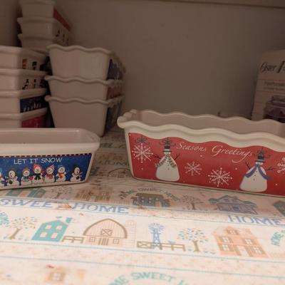 Ceramic Loaf Pans Approx 5 1/2" & 9 3/4"