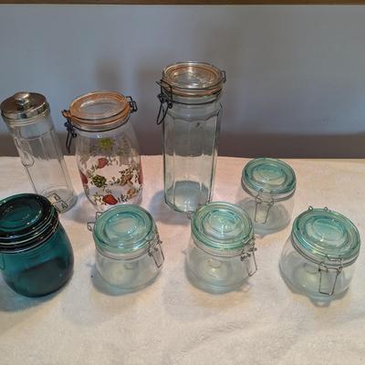 Variety Of Jars & Canisters 1 Mushroom Jar