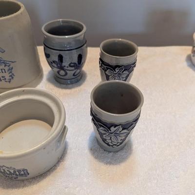German Wine Grape Cups Pfaltzgraff Yorktowne Crocks