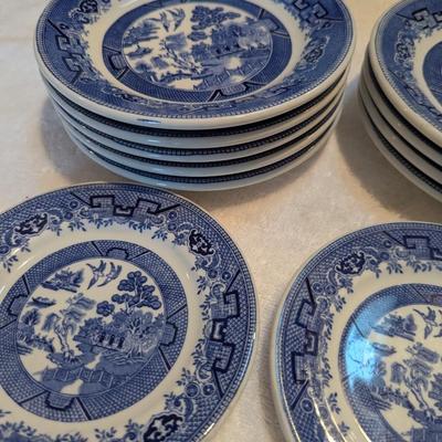 Shenandoah China & Willow Ware Royal China Underglaze Plates
