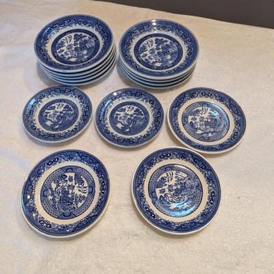 Shenandoah China & Willow Ware Royal China Underglaze Plates