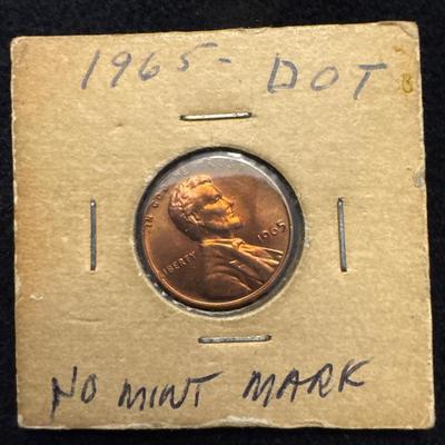 1965 Penny - No Mint Mark