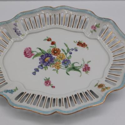 Oval Serving Dish Signed by D. Carter