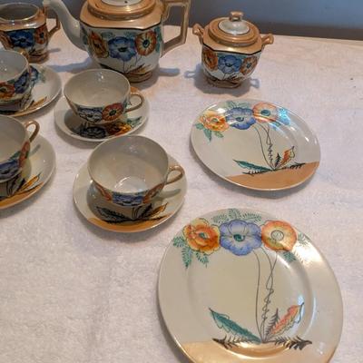 Vintage Hand Painted Japan Tea Set