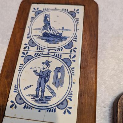 Delft Tile & Wood Cutting Boards