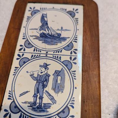 Delft Tile & Wood Cutting Boards