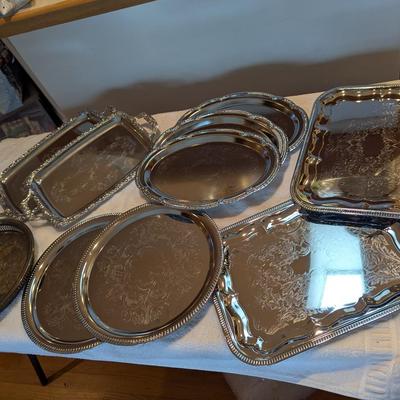 Silver Plated Serving Trays