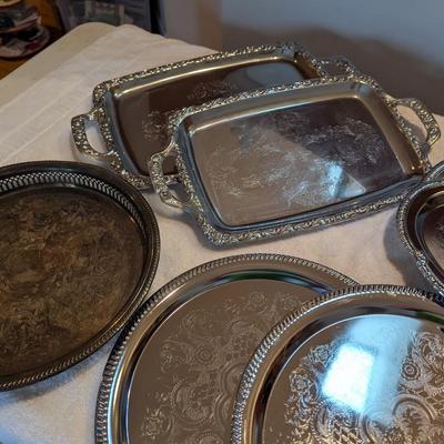 Silver Plated Serving Trays