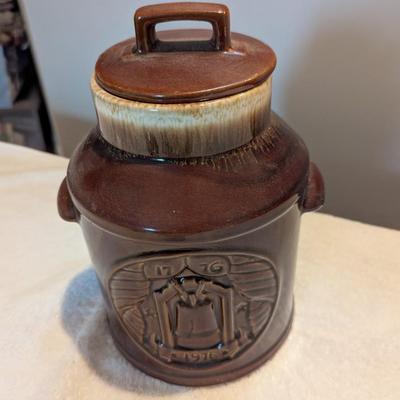 McCoy Milk Jug Brown Drip 7019 Cookie Jar
