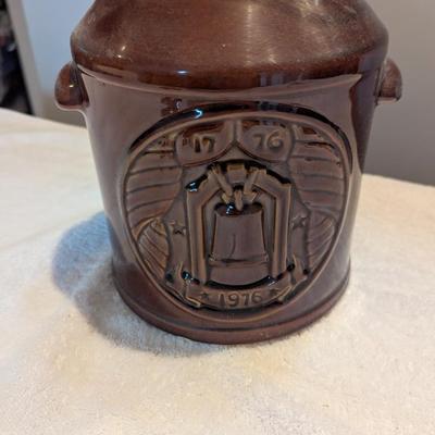 McCoy Milk Jug Brown Drip 7019 Cookie Jar