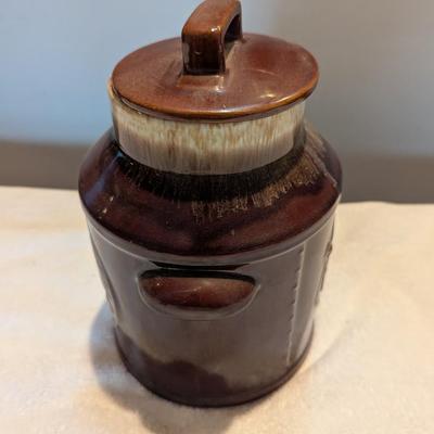 McCoy Milk Jug Brown Drip 7019 Cookie Jar