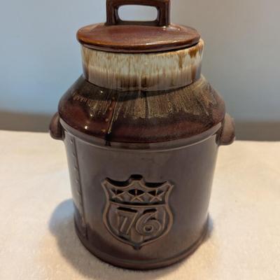 McCoy Milk Jug Brown Drip 7019 Cookie Jar