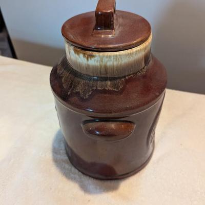 McCoy Milk Jug Brown Drip 7019 Cookie Jar