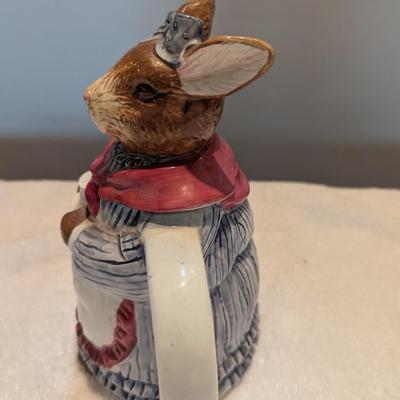 Vintage Bunny Teapot Approx 8 1/2" Tall