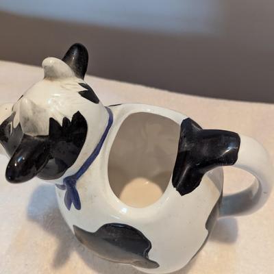 Cow Teapot With Duck Approx 7 1/2"
