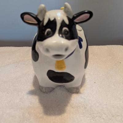 Cow Teapot With Duck Approx 7 1/2"