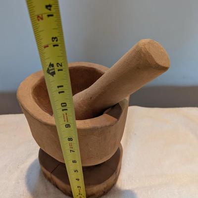 Hechoen Puerto Rico Large Wooden Mortar & Pestle