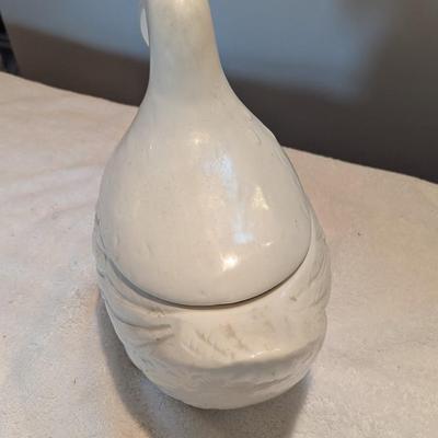 Vintage Ceramic Goose Cookie Jar