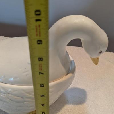 Vintage Ceramic Goose Cookie Jar