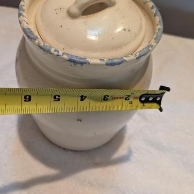 Vintage Handmade Stoneware Pottery Jar