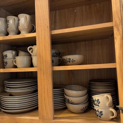 60+ Pieces Of Pfaltzgraff Folk Art Stoneware