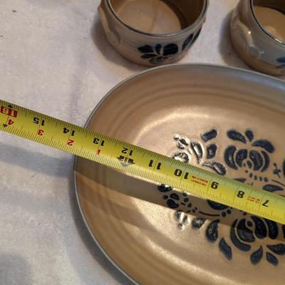Pfaltzgraff Folk Art Stoneware Serving Pieces