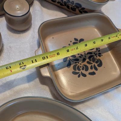 Pfaltzgraff Folk Art Stoneware Serving Pieces