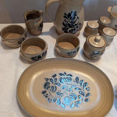 Pfaltzgraff Folk Art Stoneware Serving Pieces