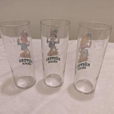 Vintage German Beer Glasses Kuppers Kolsch