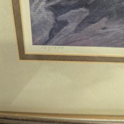 Signed & Numbered Raymond Bell Print Approx 30" x 22"