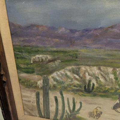 1969 Nemeroff Cowboy Painting 31" x 28 1/4"