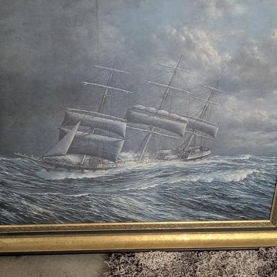 Framed Art Work 1 Piece From Artist Bruce W. Krucke