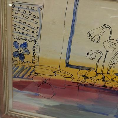 Vintage Framed 1963 Neuman Painting Approx 22" x 19"