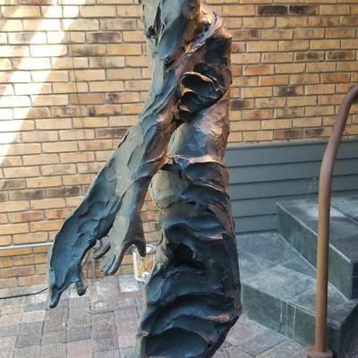 "Wind" Half Life Size Bronze Sculpture by Jane DeDecker