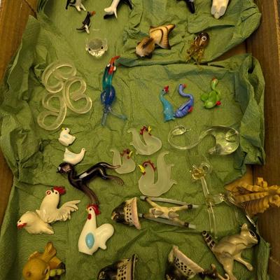 Several Bone China Shiken Japan Figures & Glass Figurines