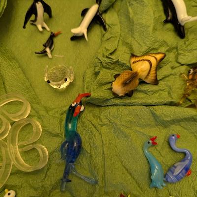 Several Bone China Shiken Japan Figures & Glass Figurines