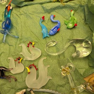 Several Bone China Shiken Japan Figures & Glass Figurines