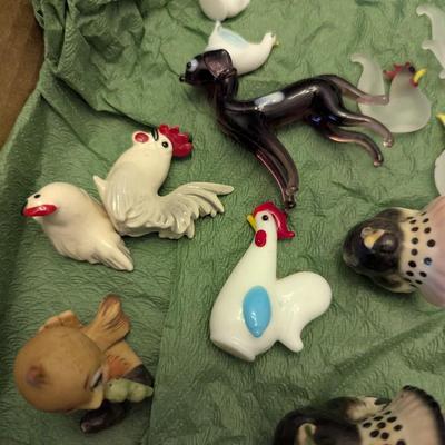 Several Bone China Shiken Japan Figures & Glass Figurines