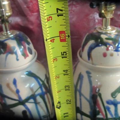 Pair Of Ceramic Table Lamps