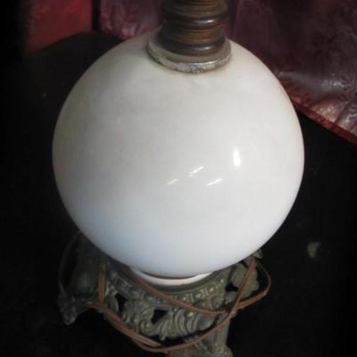 Vintage Floral Round Glass Globe