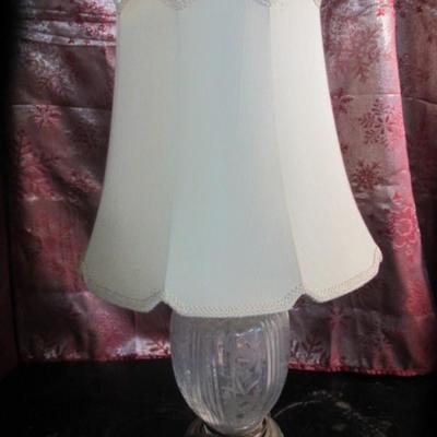 Cut Glass Clear Table Lamp