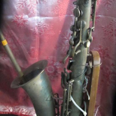 Hand Crafted By Andy Blanton Sax Table Lamp