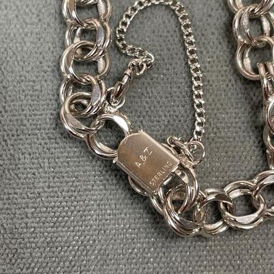 Vintage Sterling Silver charm Bracelet - Disney charm