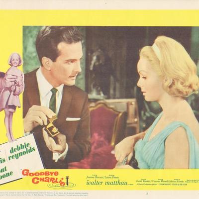 Goodbye Charlie 1964 original vintage lobby card