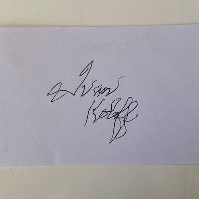 Wrestler Ivan Koloff original signature 