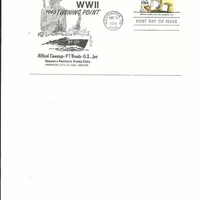 WWII 1943 Turning Point - First Day Cover - Washington D.C. - 1993