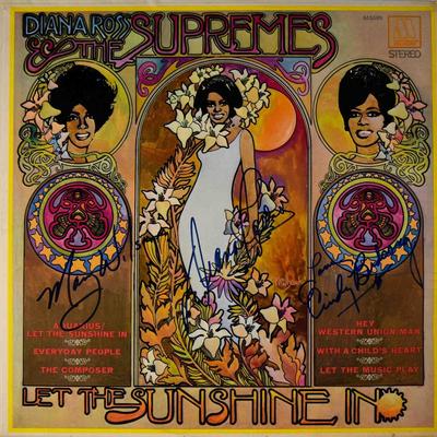 Diana Ross and The Supremes signed Let The Sunshine In album
