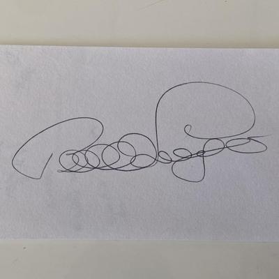 Pro golfer Bernhard Langer original signature 