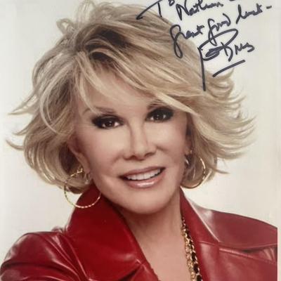 Joan Rivers signed photo