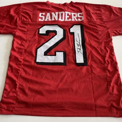 Deion Sanders signed jersey- JSA